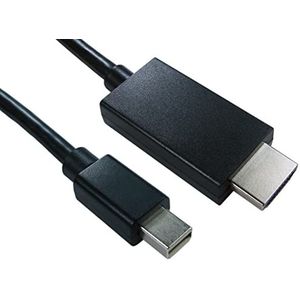RS PRO DisplayPort-kabel A stekker DP (DisplayPort) Mini B HDMI - stekker, 2m 4K max. PVC