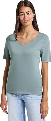 STREET ONE - T-shirt - Arona blue - Hartvormige Halslijn