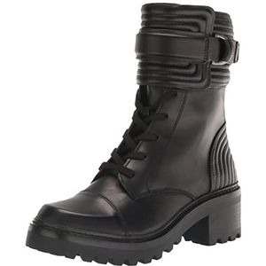 DKNY Dames Womens Shoes Basia Combat Boot, Zwart, 37 EU, zwart, 37 EU