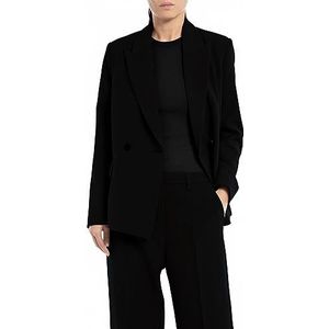 Replay Dames Blazer Comfort Fit, 098 Black, XL