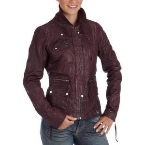 Tommy Jeans Dames lang - normale jas, paars, 40