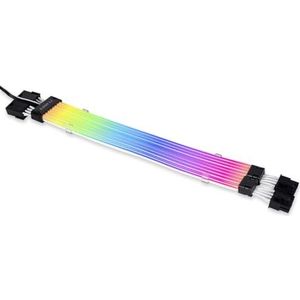 Lian Li Strimer Plus V2 8 PIN GPU Extension adresseerbare RGB 300mm kabel, zwart