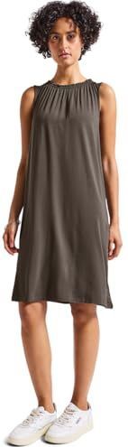 Street One - Mouwloze Jurk - Bruin