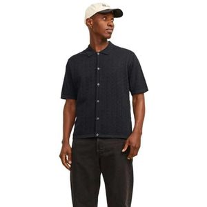 Jack & Jones Jornoto Knit SS Polo LN, zwart, L