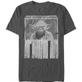 Star Wars - Woorden van Wijsheid - T-shirt - Houtskool - Heren