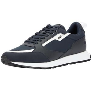 HUGO Heren Icelin Runn merk-Accent Trainers in gemengde materialen maat, Donkerblauw, 46 EU