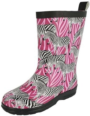 BECK - Regenlaarzen - Rosa - Dierenprint