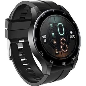 HUIKDY Watch P3 (46 mm), Smartwatch, 1,28 inch display, met 3D-glasscherm, Bluetooth Talk, P3-HK352