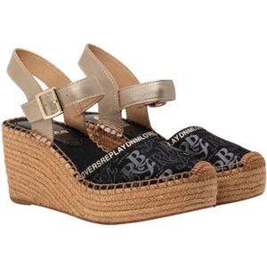 Replay Susan RBJ 3 damessandalen met sleehak, 003 zwart, 41 EU, 003 Black, 41 EU