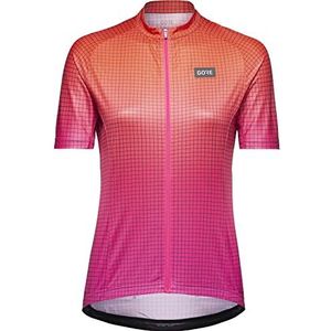GORE WEAR Korte fietstrui voor dames Grid Fade, 34, pink/vuurrood