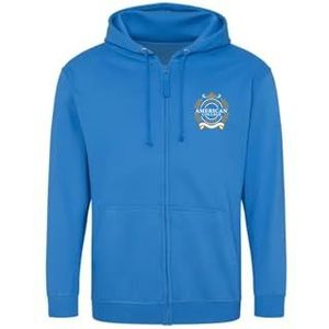 AMERICAN COLLEGE USA Sweatshirt Sweatshirt Print Warme Kleding Uniseks Mannen en Vrouwen Casual Model ACSZW5 Indigo XL, Indigo, XL