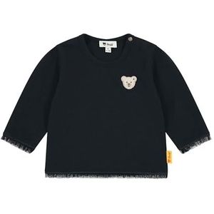 Steiff Steiff T-shirt met lange mouwen EU maat 56 Steiff Navy, sweatshirt met lange mouwen voor kinderen, babyshirt, ideaal basic shirt, comfortabel en zacht, wasmachinebestendig, Steiff Navy, 56 cm
