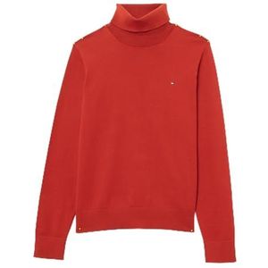 Tommy Hilfiger Damestrui met polohals, Rood (Donker Magma), XXS
