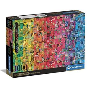 Clementoni ColorBoom 39781 Collection-Collage-1000 Stukjes voor Volwassenen, Kleuren, Gradiënt Puzzel, Made in Italy, Multi kleuren