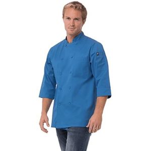 Colour by Chef Works B178-S 3/4 mouw jas, klein, blauw