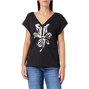 United Colors of Benetton T-shirt voor dames, Zwart 100, M