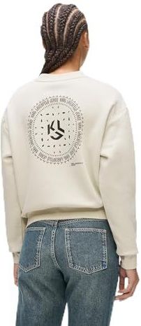 Karl Lagerfeld Jeans, Dames, Bandana Logo Sweat, Regular Fit, Beige, XS