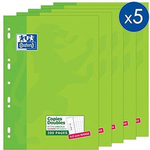 Oxford 100105678 kopieerpapier, A4, kleine ruiten, 5 x 5, 5 stuks