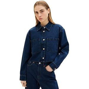 TOM TAILOR Denim Dames Jeansjas 1035311, 10114 - Clean Dark Stone Blue Denim, M