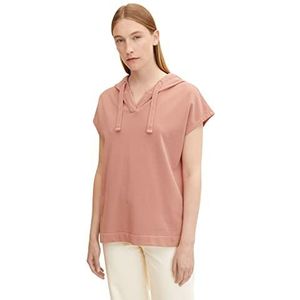 TOM TAILOR Dames Sweatvest met capuchon 1032214, 29515 - Nude Rose, XXS