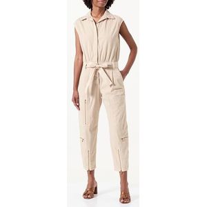 Pinko Campotosto Tricotina Stretch Old Wash Overall, D06_beige-meel haver, XXS