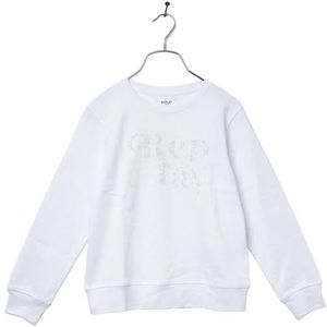 Replay Sweatshirt voor meisjes, 001, wit, 4 Jaren