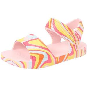 Fitflop Iqushion Swirly Ergonomic B/S Sandalen voor kinderen, uniseks, kinderen, Roze, 28 EU