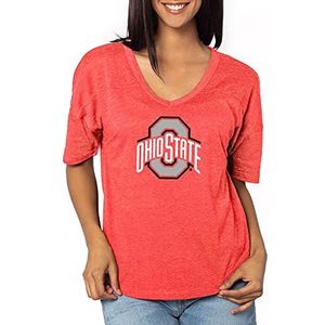 UG Apparel Women's V-Happy Jersey Red