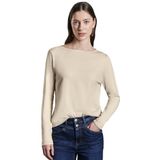 Street One - Basistrui - Beige - Boothals - Lange Mouwen