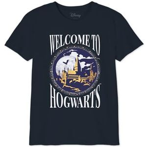 HARRY POTTER ""Welcome to Hogwarts "" GIHAPOMTS161 T-shirt voor meisjes, marineblauw, maat 12 jaar, Marine., 12 Jaren