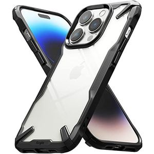 Ringke Fusion-X Compatibel met iPhone 14 Pro Max (6.7'') Case, Krasvast Schokbestendig Robuuste Bumper Hoesje - Black Zwart