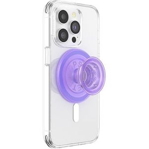 PopSockets: PopGrip voor MagSafe - Uittrekbare Greep en Standaard voor Smartphones en Hoesjes met een Verwisselbare Top - Adapterring voor MagSafe Inbegrepen - Translucent Lavender