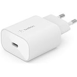 Belkin BoostCharge 25W-wandlader met PPS-technologie, USB-C Power Delivery, oplader USB C, snellader voor iPhone 15, 14, Plus, Pro, Pro Max, Samsung Galaxy S24, S23, iPad, Note, Google Pixel en meer