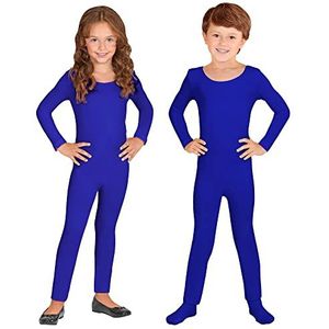 Widmann 11009192 Kinderkostuum bodysuit, uniseks, kinderen, effen, blauw, 116-128 (EU)