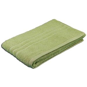 Gözze - Elegante handdoek set van 2, Sylt, 100% katoen, dichte basisstof (440 g/m²), 50 x 100 cm - limoen