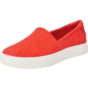 TOMS Vrouwen Kameron Slip On Sneaker, Flame Two Tone Slub, 4 UK, Flame Two Tone Slub, 36.5 EU