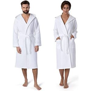 möve Piquée jas met capuchon in maat M van 100% katoen, snow