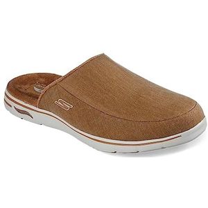 Skechers Arch Fit Lounge Slipper voor heren, Tarwe Textiel, 41 EU