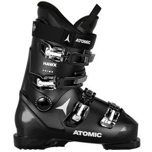 ATOMIC HAWX Prime W Skischoenen voor dames, maat 26/26,5, alpine skischoen in zwart, boots met 3D-enkel en hiel voor nauwkeurige pasvorm, middelbrede skilaarzen voor beginners