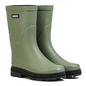 Aigle - Mid Rain M - Regenlaarzen - Olijfgroen - Rubber - Uniseks