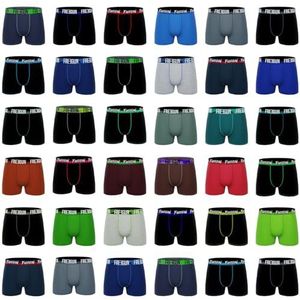 FREEGUN Calecon boxershorts voor heren, katoen, willekeurig model, aangenaam, rekbaar en ultrazacht, 3 stuks, Meerkleurig, S