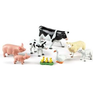 Learning Resources Jumbo Boerderij Dieren Mama's en Baby's 8-Stuk Set