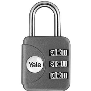 Yale messing hangslot 28 mm grijs