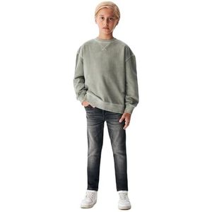 LTB Jeans Sweatshirts voor jongens Tayala Regular Casual pullover lange mouwen met ronde hals om over te trekken, van 100% katoen in grijs - maat 104 cm, Forest Fog 14023, 104 cm