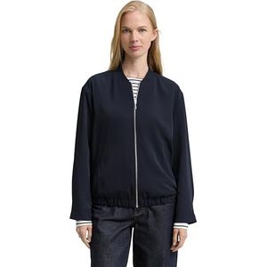 Tom Tailor - Blouson - Effen - Dames - Relaxed Fit - Collegekraag
