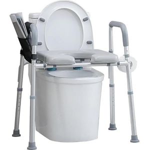 Toiletverhoger - Verhoogde Toiletzitting - In Hoogte Verstelbaar - Met Armleningen
