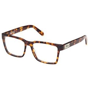 GCDS Unisex GD5033 Prescription Eyewear Frames, Dark Havana, 53, Dark Havana, 53