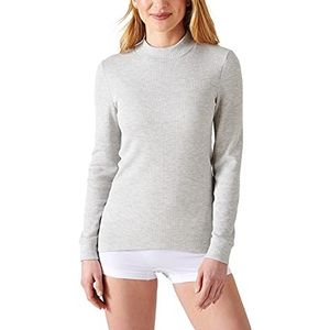 Damart - Thermolactyl T-shirt - Grijs - Dames - Lange Mouwen - Opstaande Kraag