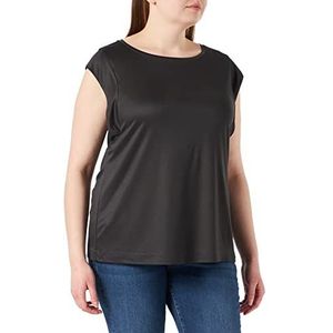 s.Oliver BLACK LABEL T-shirt korte mouwen losse pasvorm dames, Donkergrijs, 46