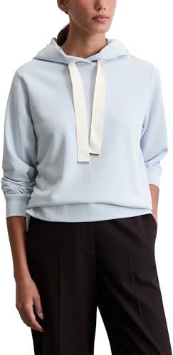 Marc O'Polo - Sweatshirt - Lichtblauw - Capuchon - Wijde Pasvorm